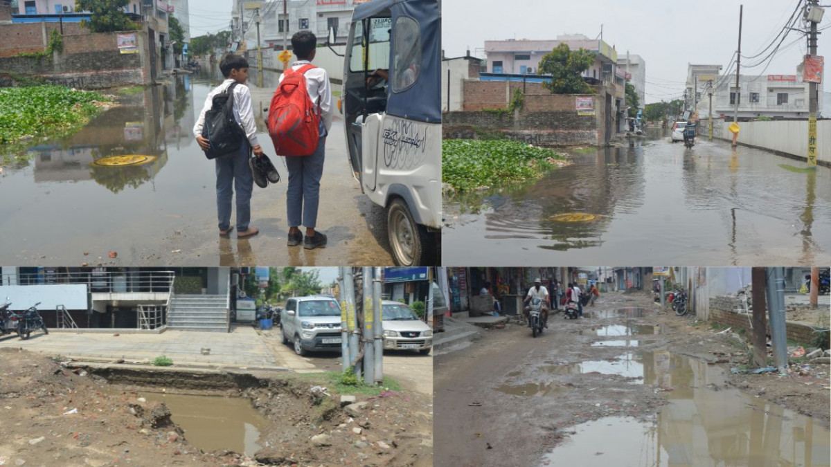 45 मिनट की बारिश में डूबा शहर