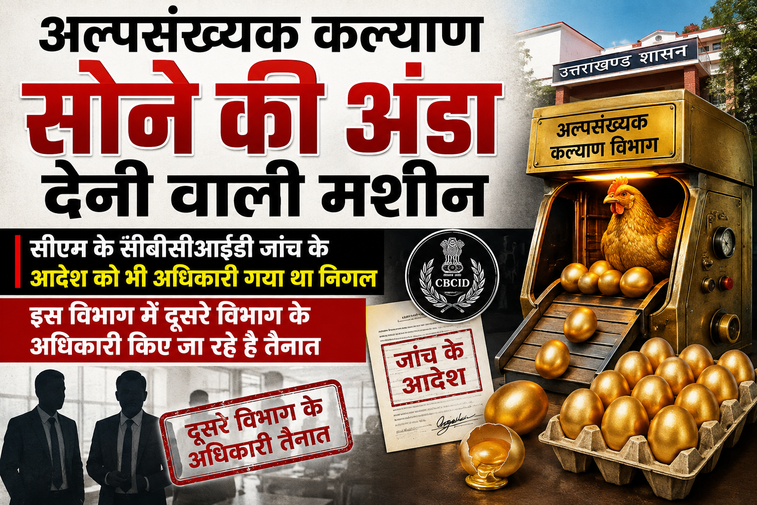सीएम के सीबीसीआईडी जांच के आदेश पर भी सवाल, दूसरे विभागों के अधिकारियों की हो रही तैनाती