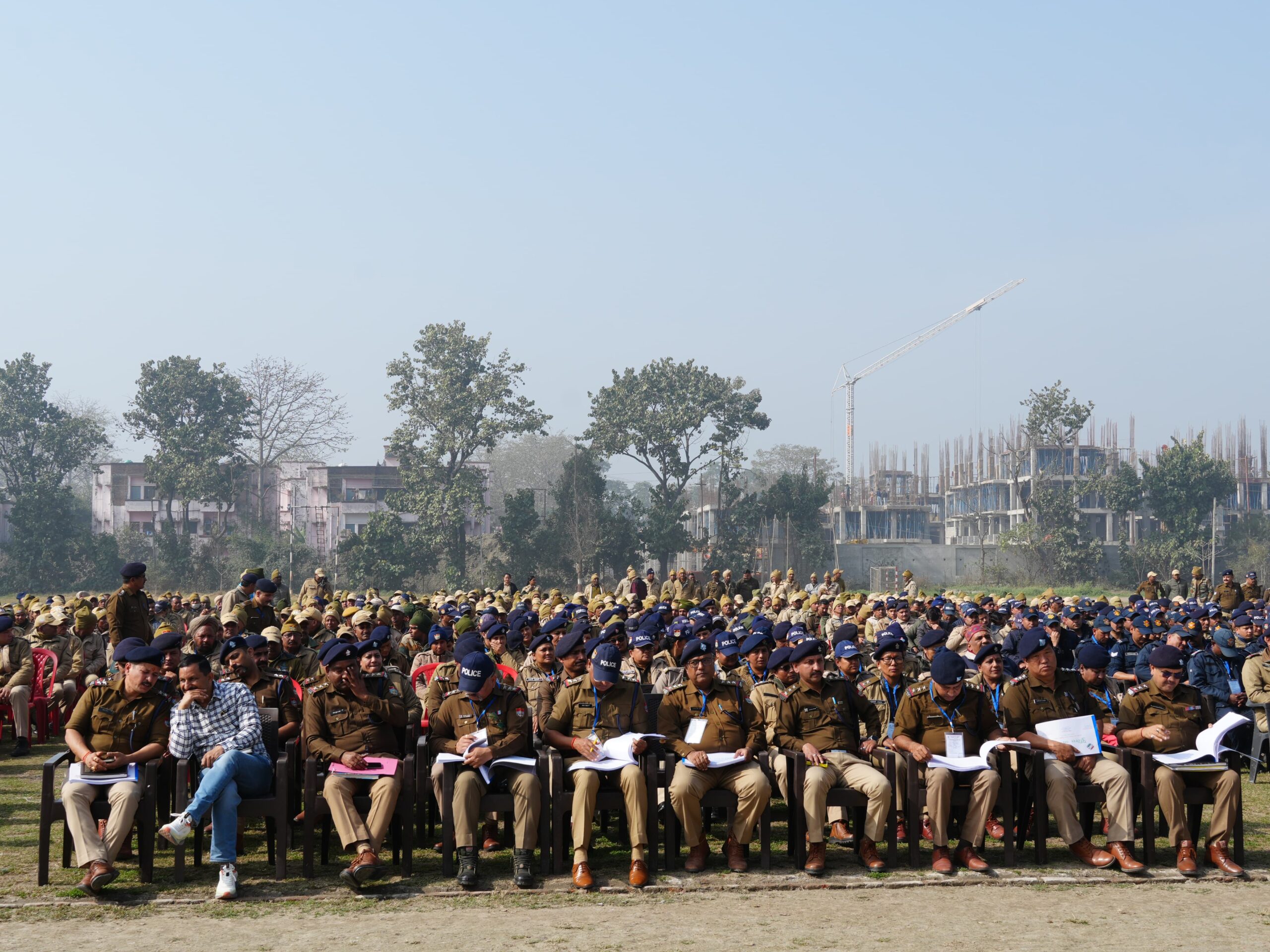 मतदान के सफल संपादन को की गयी सुरक्षा बलों की ब्रिफिंग 