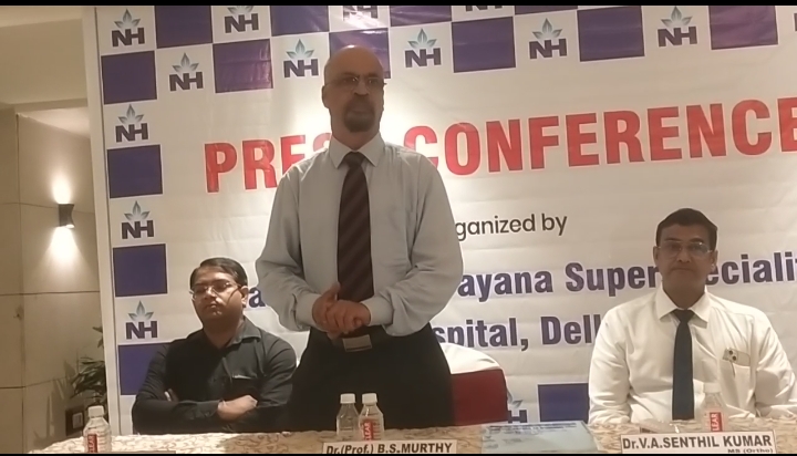 धरमशिला नारायण सुपर स्पेशलिटी हॉस्पिटल के डॉक्टरों ने की प्रेस वार्ता