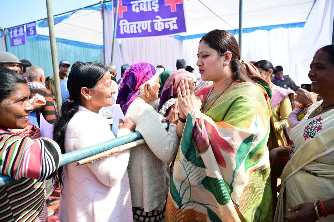 खटीमा में नि:शुल्क स्वास्थ्य शिविर का आयोजन किया गया।