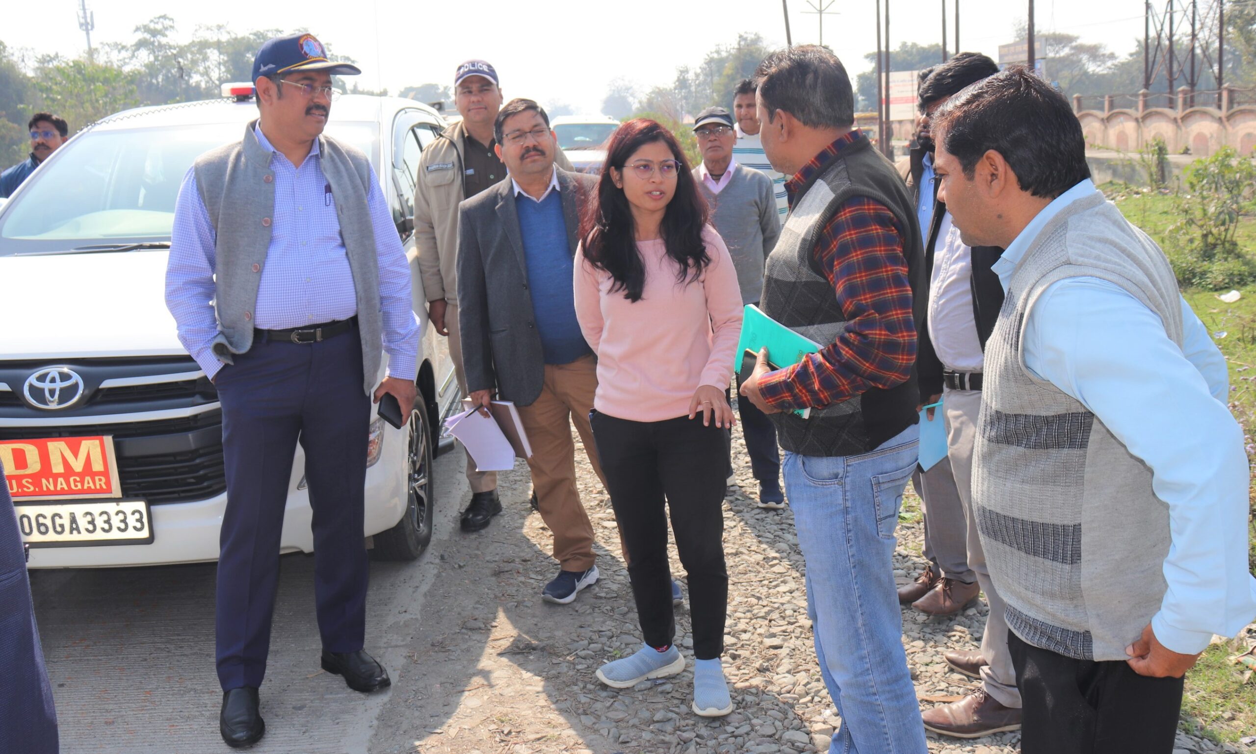 जिलाधिकारी ने किया  हल्द्वानी-रामपुर हाईवे के चैड़ीकरण का निरीक्षण  