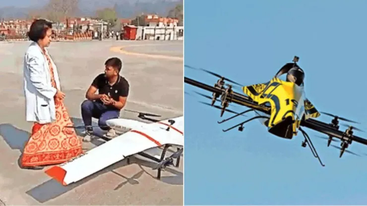 आधा घंटे में  ऋषिकेश से  टिहरी अस्पताल दवा लेकर पहुंचा ड्रोन