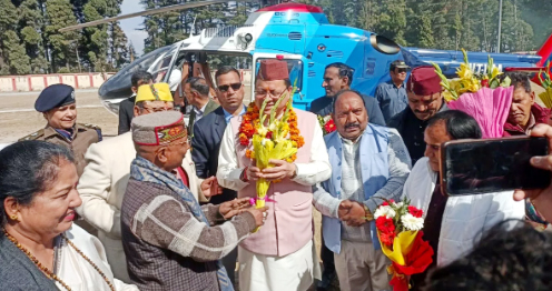 सीएम  धामी  ने किया अंत्योदय निःशुल्क गैस योजना का शुभारम्भ