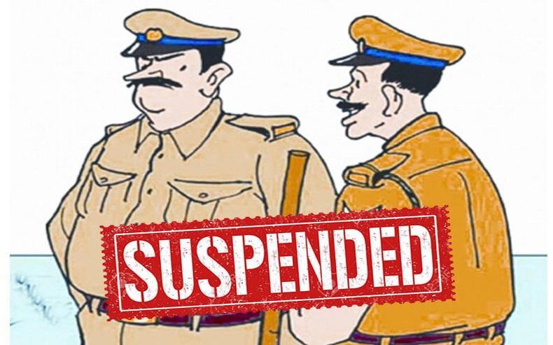 ड्यूटी में लापरवाही पर दरोगा सहित पांच पुलिसकर्मी निलंबित