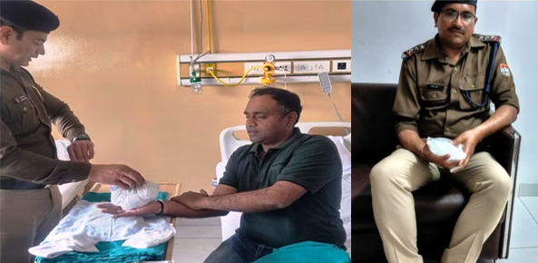 अश्रु गैस गन के बैरल में शेल फटने से एसएसपी और आरआई हुए जख्मी