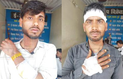 ठेली पर पकोड़ी विक्रेता भाईयों पर किया जानलेवा हमला
