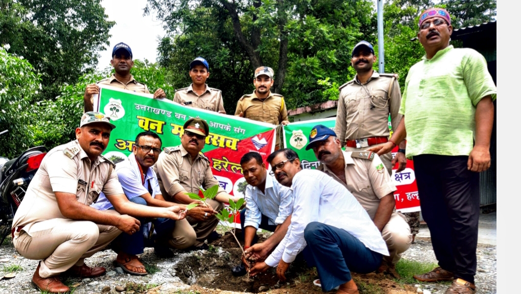 वन क्षेत्र किशनपुर में मनाया गया वन महोत्सव